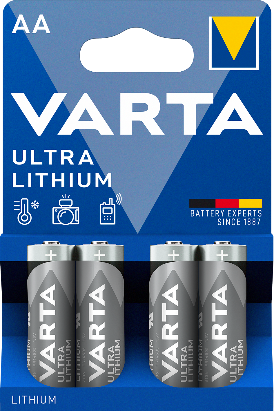 VARTA VARTA ULTRA LITHIUM ceruza/ AA/ LR06 elem BL4
