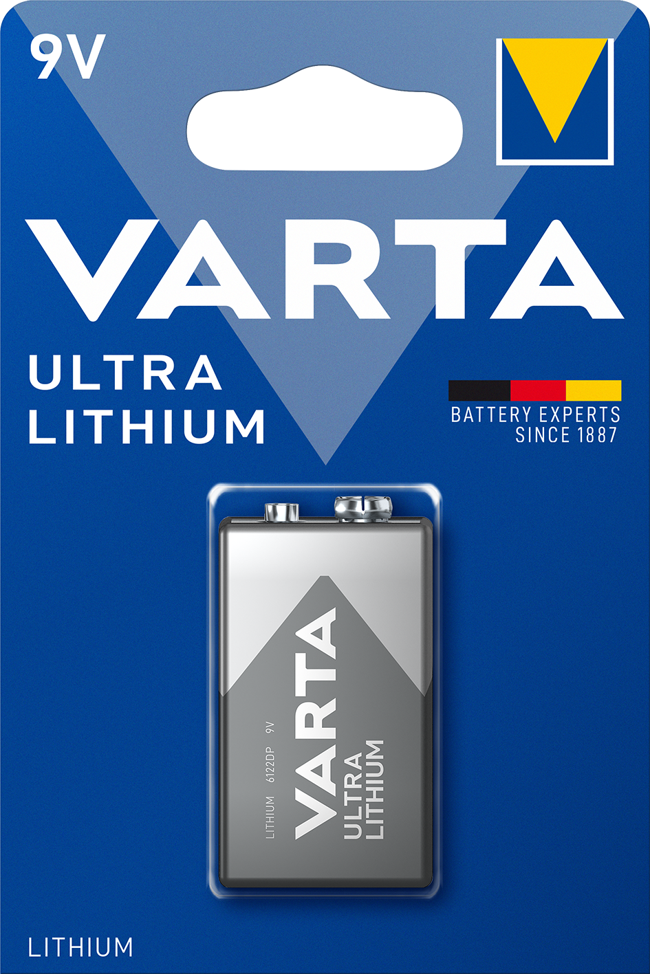VARTA VARTA ULTRA LITHIUM 9 V-os/ E/ LR22 elem BL1