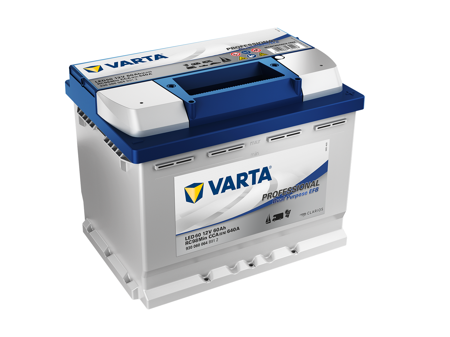 VARTA Varta Professional Dual Purpose EFB - 12v 60 ah -  meghajtó akkumulátor - jobb+