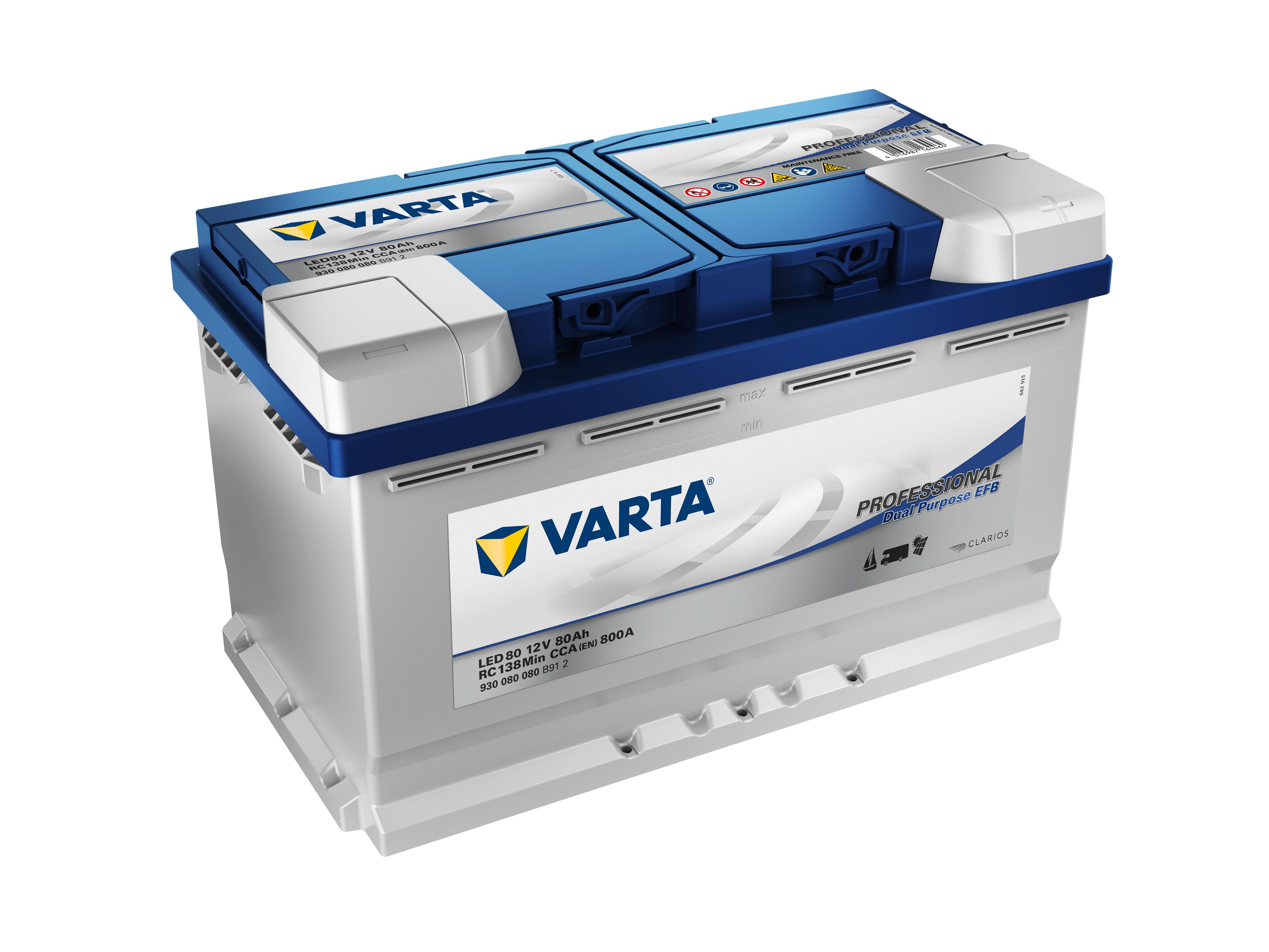 VARTA Varta Professional Dual Purpose EFB - 12v 80 ah -  meghajtó akkumulátor - jobb+