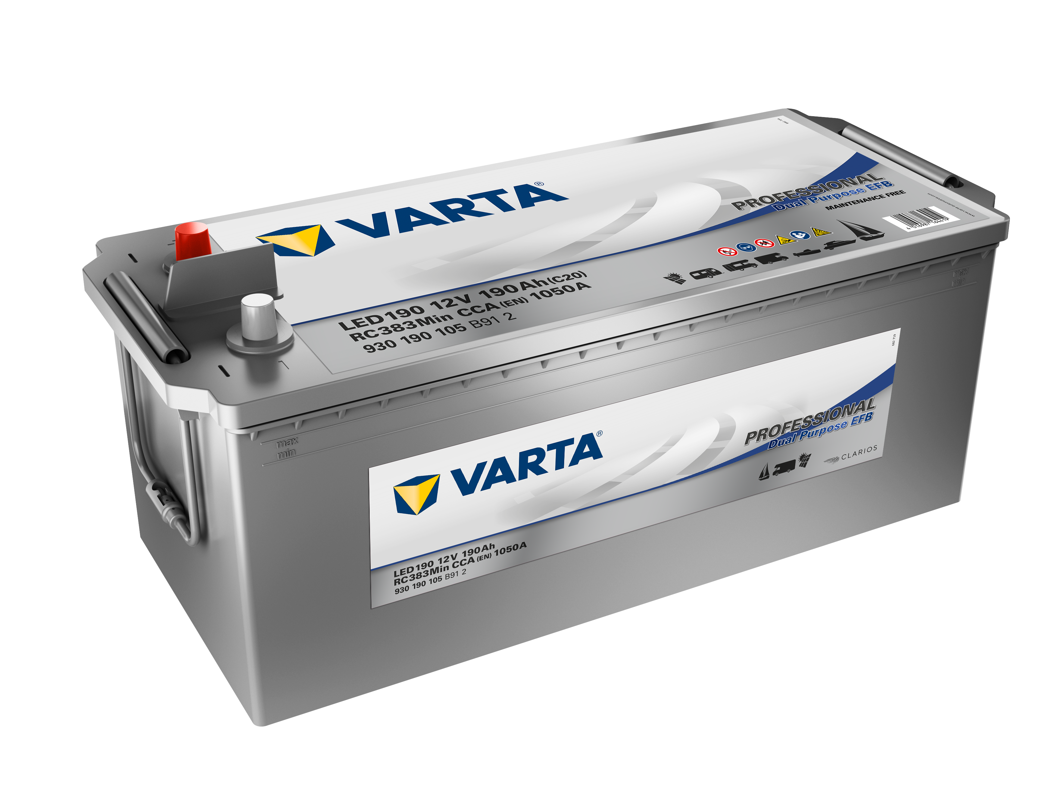 VARTA Varta Professional Dual Purpose EFB - 12v 190ah -  meghajtó akkumulátor