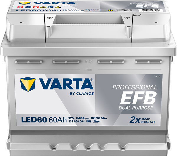 VARTA Varta Professional Dual Purpose EFB - 12v 60 ah -  meghajtó akkumulátor - jobb+