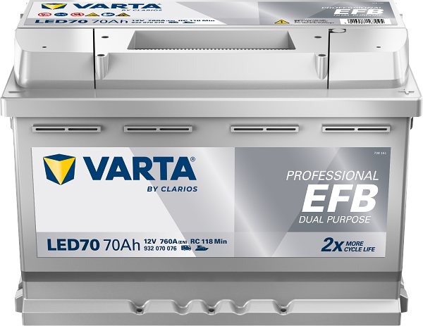VARTA Varta Professional Dual Purpose EFB - 12v 70 ah -  meghajtó akkumulátor - jobb+