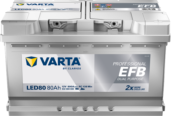 VARTA Varta Professional Dual Purpose EFB - 12v 80 ah -  meghajtó akkumulátor - jobb+