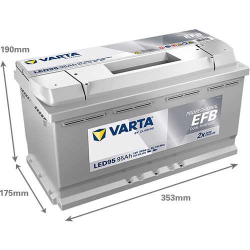 VARTA Varta Professional Dual Purpose EFB - 12v 95 ah -  meghajtó akkumulátor - jobb+