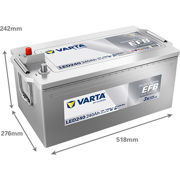 VARTA Varta Professional Dual Purpose  EFB - 12v 240ah -  meghajtó akkumulátor