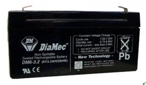 Diamec Diamec - 6V 3,2Ah - zárt savas akkumulátor