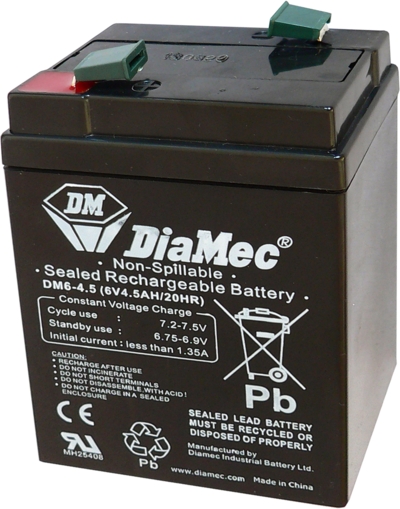 Diamec Diamec - 6V 4,5Ah - zárt savas akkumulátor