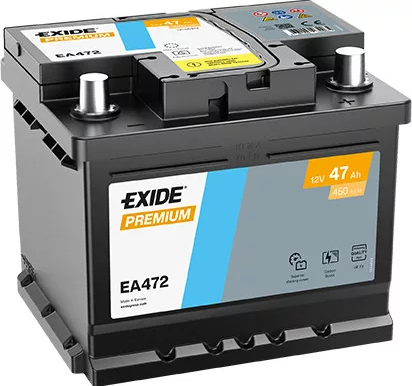Exide EXIDE Premium 12V 47Ah 450A jobb+ autó akkumulátor