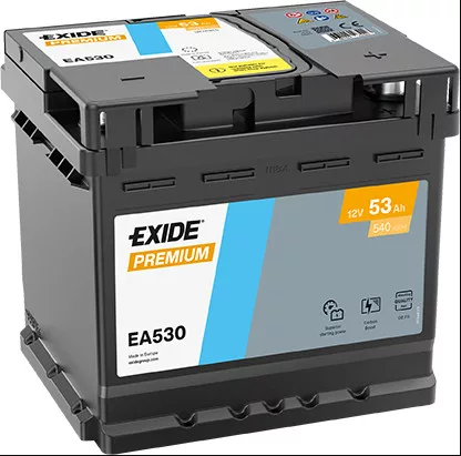 Exide EXIDE Premium 12V 53Ah 540A jobb+ autó akkumulátor