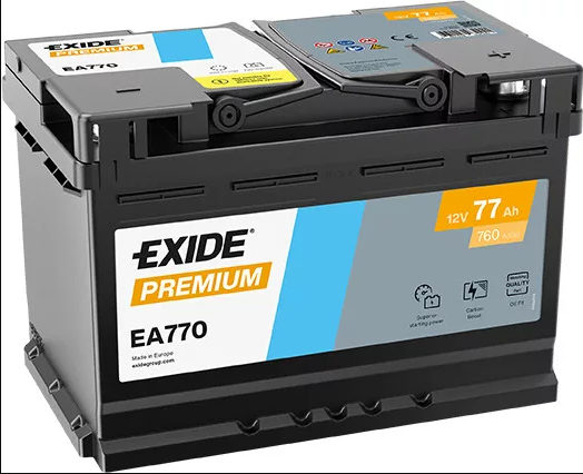 Exide EXIDE Premium 12V 77Ah 760A jobb+ autó akkumulátor