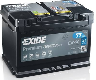 Exide EXIDE Premium 12V 77Ah 760A jobb+ autó akkumulátor