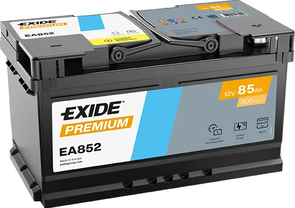 Exide EXIDE Premium 12V 85Ah 800A jobb+ autó akkumulátor