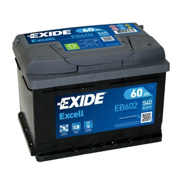 Exide EXIDE Excell 12V 60Ah 540A jobb+ autó akkumulátor