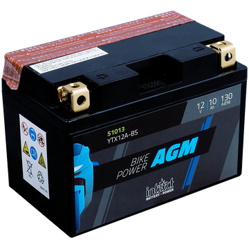 IntAct IntAct - 12v 10ah - AGM motor akkumulátor bal+  * YTX12A-BS