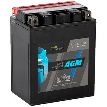 IntAct IntAct - 12v 12ah - AGM motor akkumulátor - jobb+  * YTX14AHL-BS