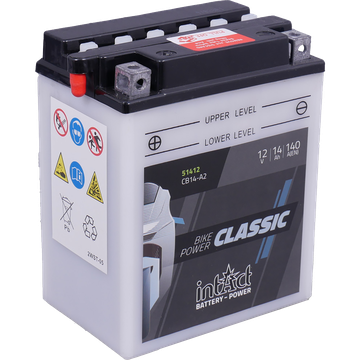 IntAct IntAct - 12V 14Ah - motor akkumulátor - bal+  * YB14-A2