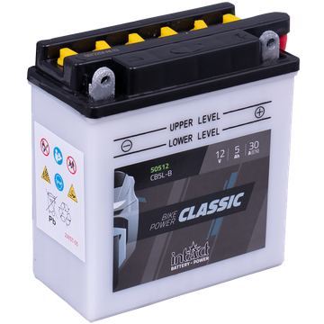 IntAct IntAct- 12v 5ah - motor akkumulátor - jobb+  * YB5L-B