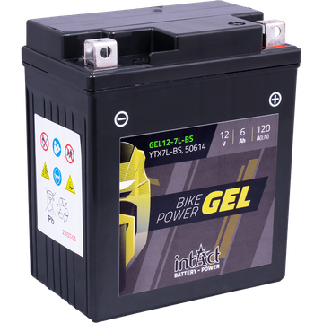 IntAct IntAct - 12v 6ah - GEL motor akkumulátor - jobb+  * YTX7L-BS